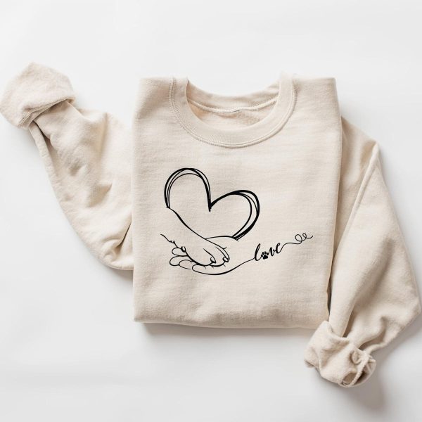 Human Hand and Paw Sweater