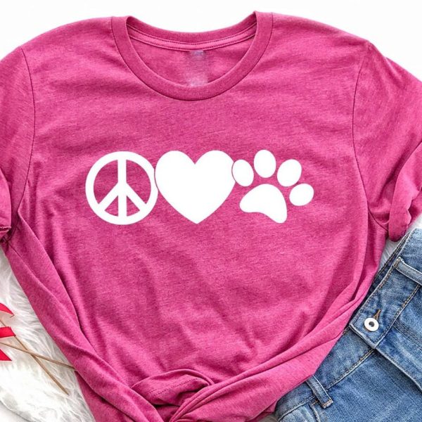 Peace Love Dogs Tee V7