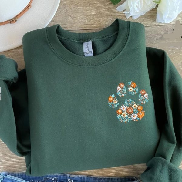 Floral Paw Sweatshirt