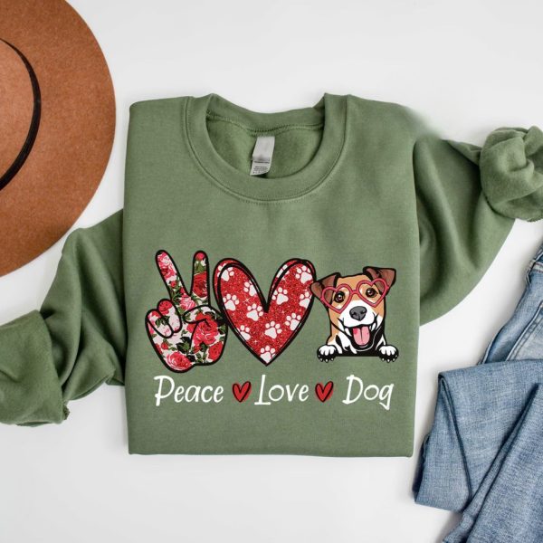 Peace Love Dogs Sweater V11