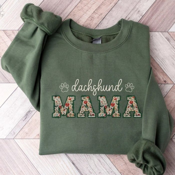Floral Dachshund Sweatshirt V