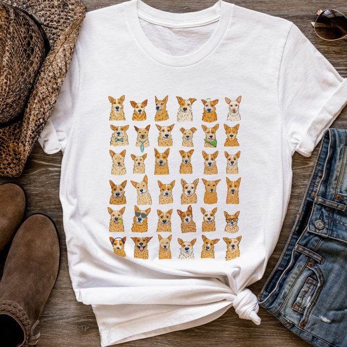 Red Heeler Faces T-Shirt
