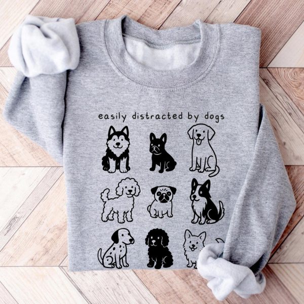 Easily Distracted By Dogs Sweater V12