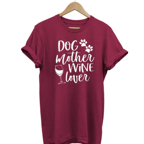 Dog Mother Wine Lover