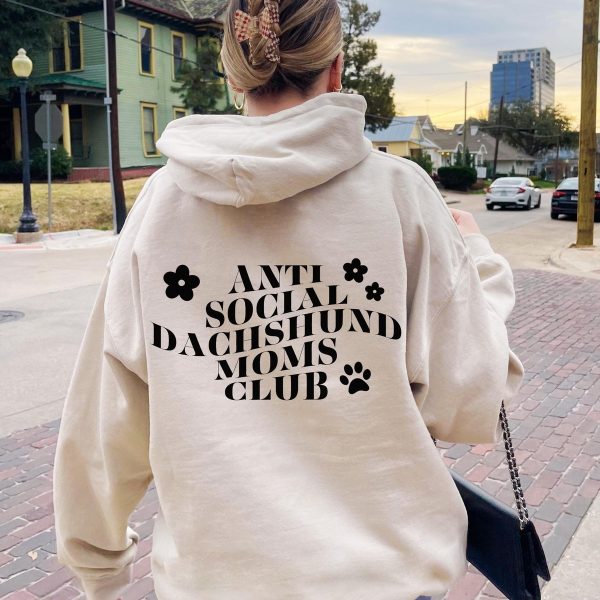 Antisocial Dachshund Mom Hoodie