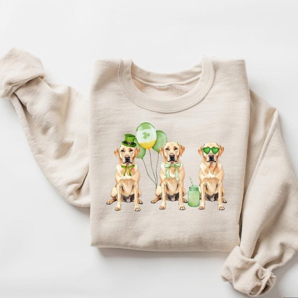 Golden Retriever St Patrick's Day Sweater
