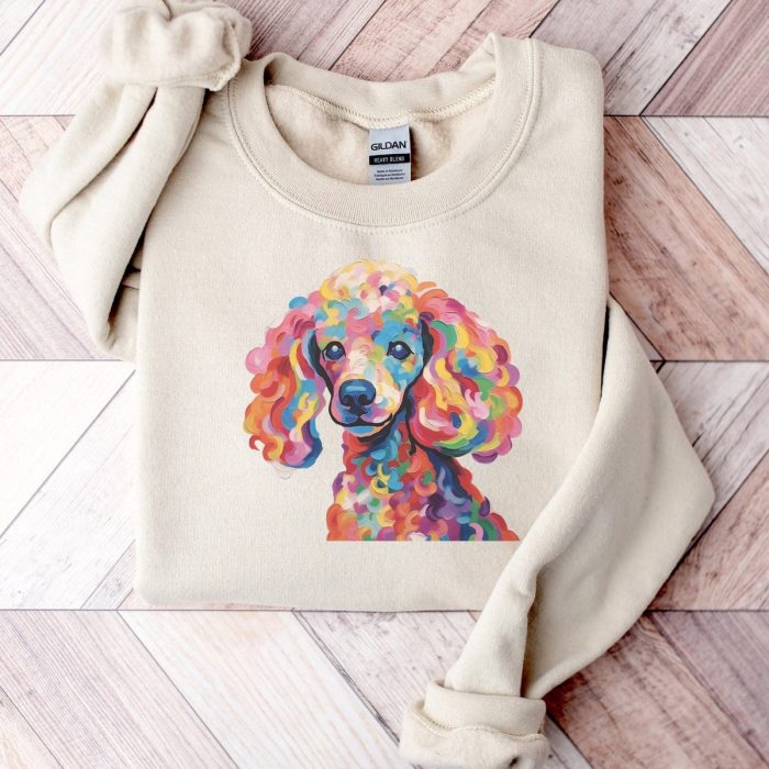 Poodle Vibrant Watercolor Sweatshirt