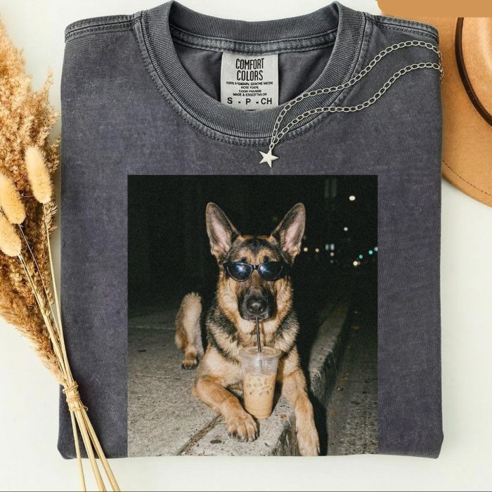 Shepherd Drinking Iced Coffee Shirt