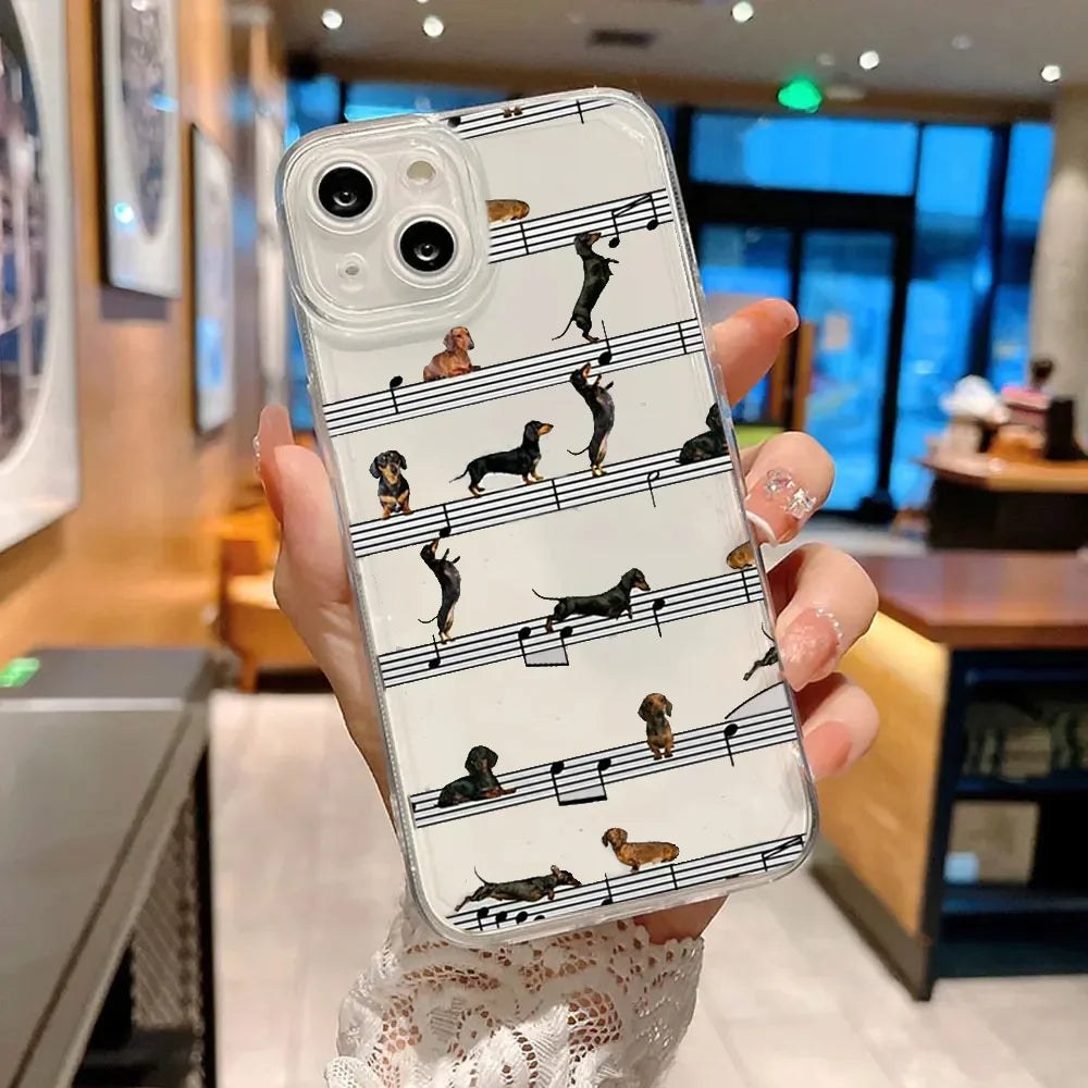 Dachshund Music iPhone Case