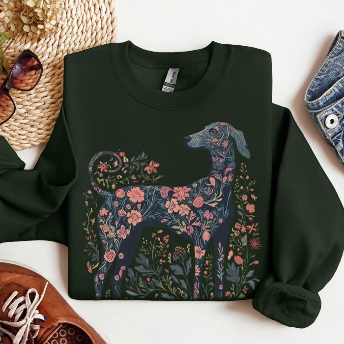 Boho Floral Greyhound Sweater