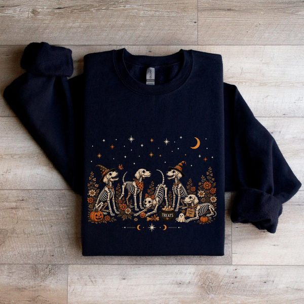 Skeleton Dog Halloween Sweater