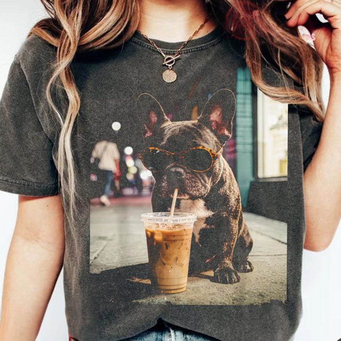 French Bulldog Iced Coffee Shirt