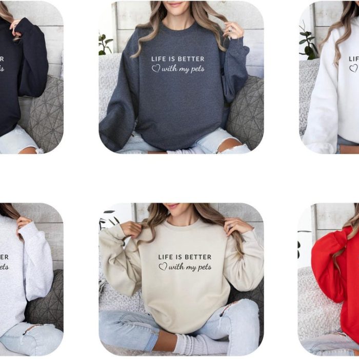 With My Pets Sweatshirt