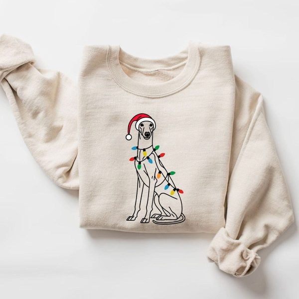 Greyhound Santa Sweater
