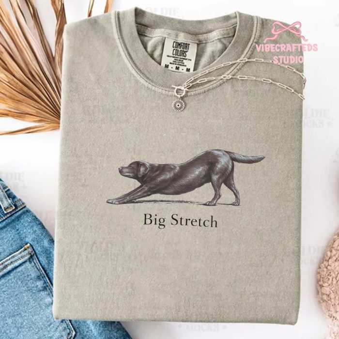 Big Stretch Chocolate Labrador Tee