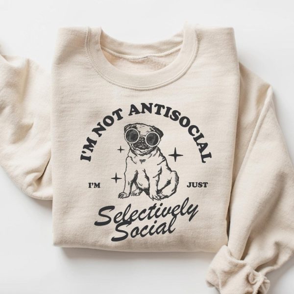 I'm Not Anti Social Sweater