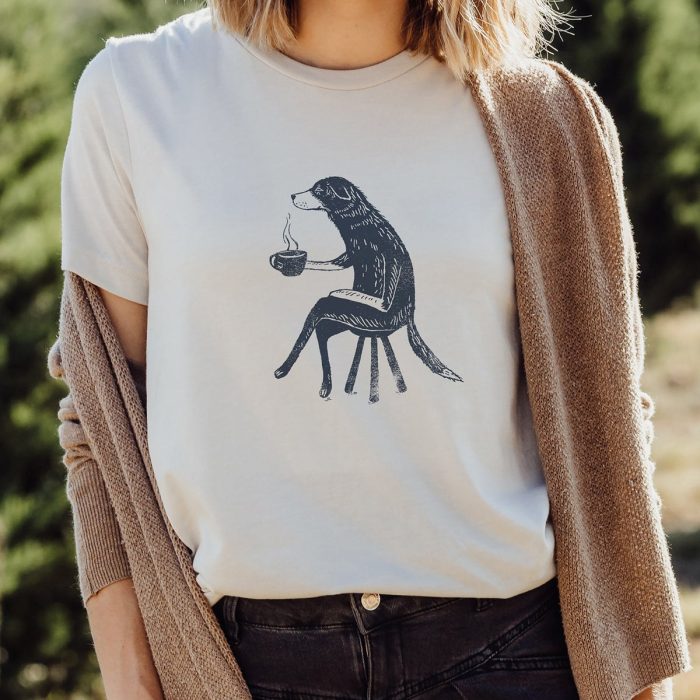 Dog With Coffee Tee