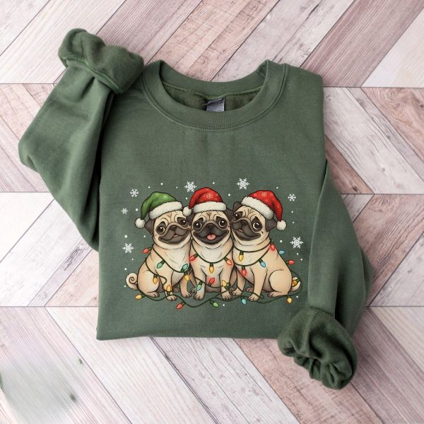 Pug Santa Dogs Sweater