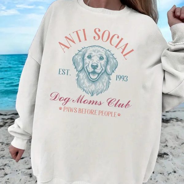 Anti Social Dog Mom Sweater V4