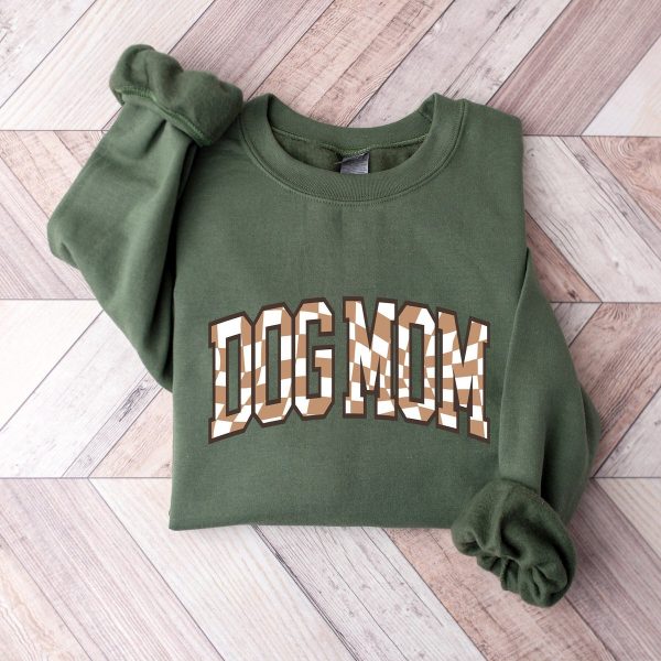 Checkered Dog Mom Sweater