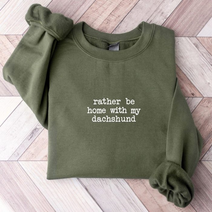 Rather Be Home Dachshund Sweater